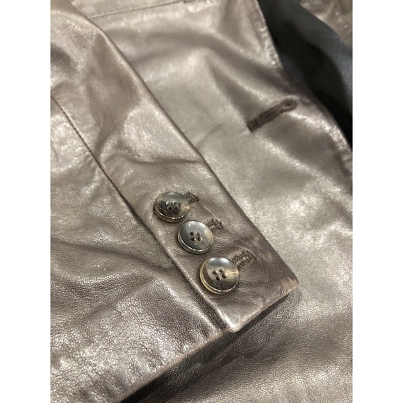 Giorgio Armani Brown Jacket Blazer Woman’s 40 Lamb Leather Italy R1 - Picture 6 of 9